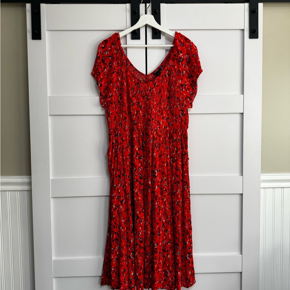 Torrid Shirred Bodice Midi Dress